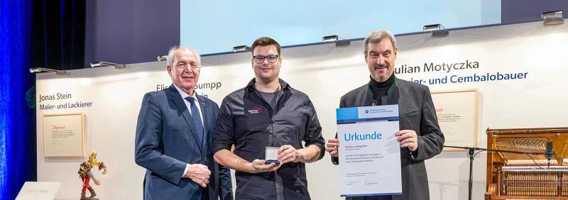 Jahresbestmeister im Elektrotechniker-Handwerk aus der Bachner Group