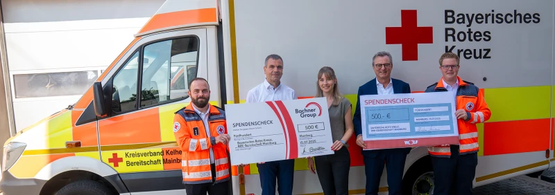 Donation of 1000 euros for the BRK in Mainburg